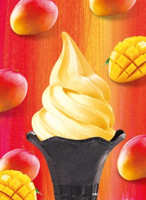 ▲大心全新推出「mini芒果霜淇淋」，點主食就免費，單點也只要49元。（圖／瓦城泰統集團提供）