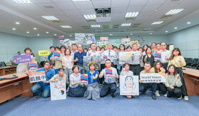 ▲台灣港務公司號召公司共582名員工展開一日飢餓行動。（圖／港務公司提供）