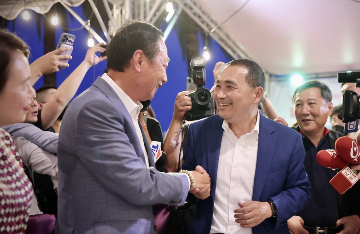 ▲在國民黨徵召侯友宜為總統參選人後，侯友宜與郭台銘日前在台東同台。（圖／侯友宜辦公室提供）