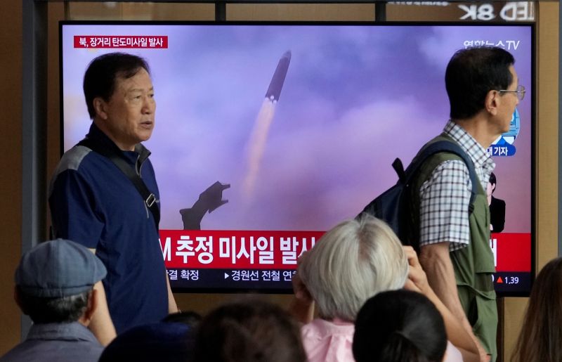 ▲北韓證實已在12日試射火星18洲際彈道飛彈。（圖／美聯社／達志影像）