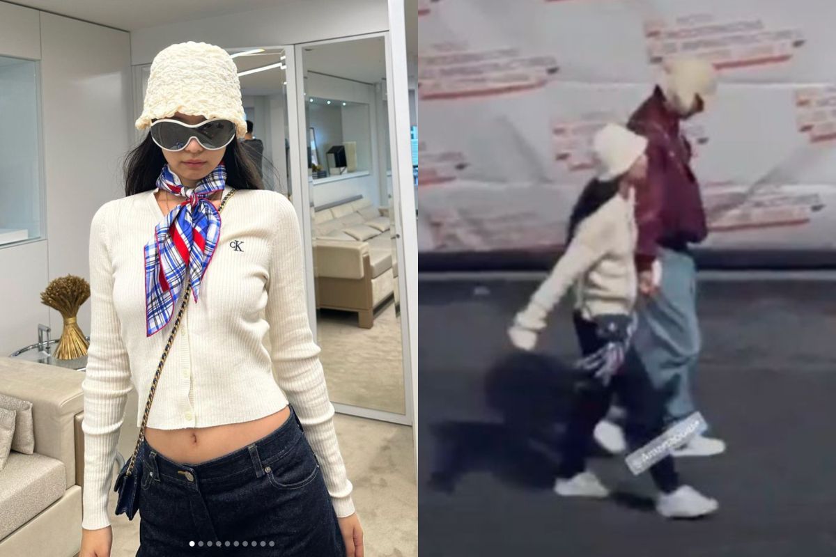 ▲Jennie昨日曬出多張生活照，卻被發現照片中的穿搭，和先前傳出與V在巴黎街頭約會的造型一模一樣。（圖／翻攝自Jennie、AMAR Taoualit IG）