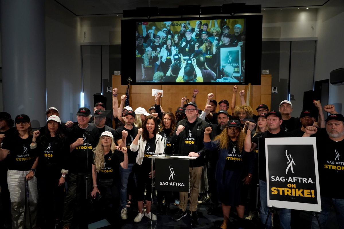 ▲美國演員工會與資方談判破裂，決定發起罷工。（圖／美聯社／達志影像）