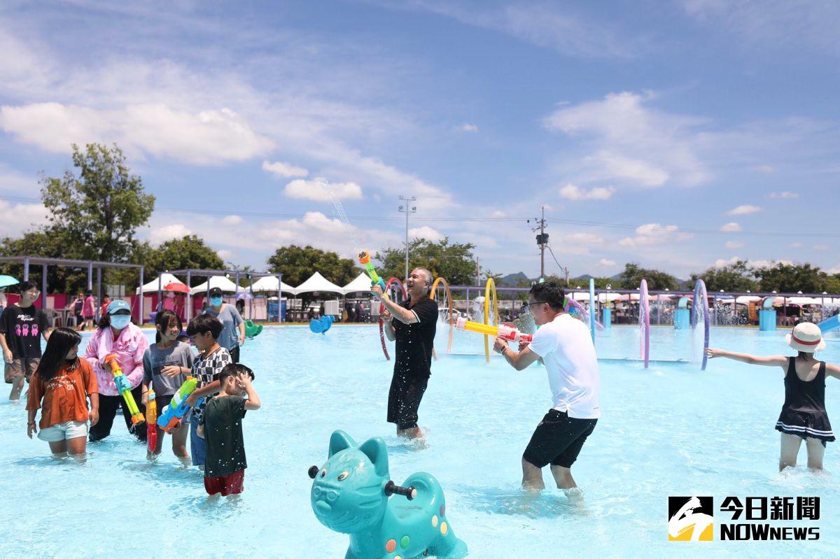 ▲體育署提醒大家注意戲水安全及自身安全，加強水安意識避免溺水憾事發生。（圖／記者莊全成攝，2023.07.14）