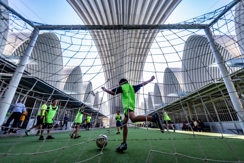▲台灣中心曾與Brazil Soccer Academy團隊合作，攜手讓土耳其孩童重拾足球熱情。（圖／台灣中心提供）