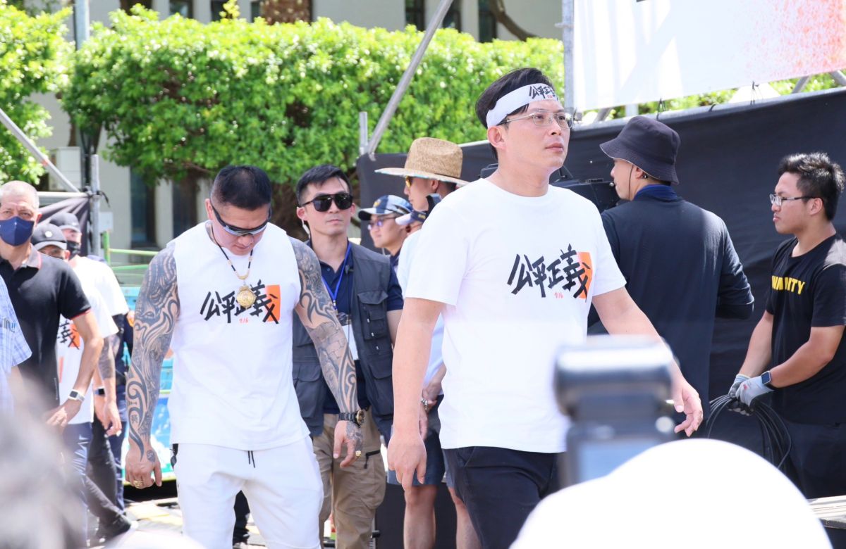 ▲前立委黃國昌、館長陳之漢今（16）日下午發起716凱道遊行。（圖／記者鄭孟晃攝影）