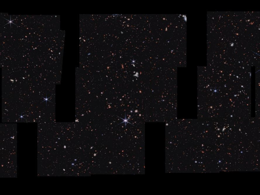 ▲美國太空總署（NASA）宣佈，透過「韋伯望遠鏡」觀測，近期在代號「CEERS 1019」的古老星系中，發現一個活躍的超大質量黑洞。（圖／NASA官網）