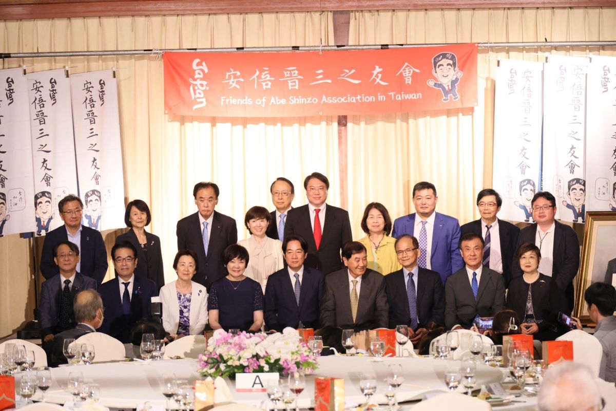 ▲副總統賴清德與日本故首相安倍晉三夫人安倍昭惠在圓山大飯店晚宴中會晤（圖／記者鄭孟晃攝，2023.07.17）