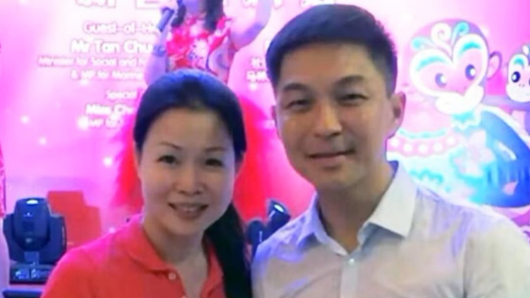 ▲新加坡國會議長陳川仁（右）突然與女議員鍾麗慧（左）爆出婚外情。（圖／翻攝自臉書）