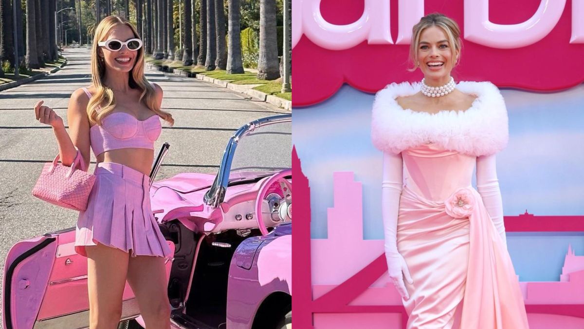 ▲瑪格羅比Margot Robbie、萊恩葛斯林Ryan Gosling主演真人電影《Barbie芭比》將上映，ZARA、小CK都推出台灣買得到的聯名設計。Google首頁輸入關鍵字還會變成浪漫粉色。（圖／BOTTEGA VENETA、Christian Louboutin提供）