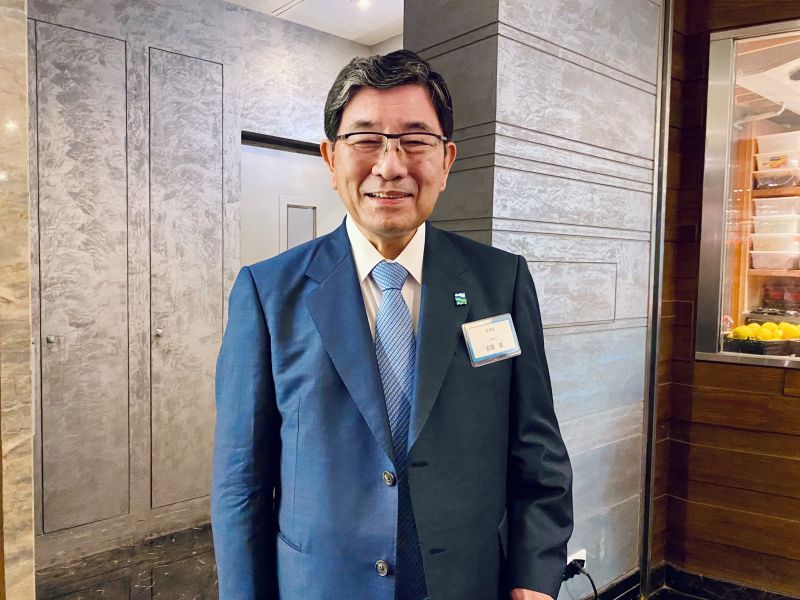 ▲岐阜縣知事古田肇(FURUTA Hajime),今年7月首度親自來台灣推廣飛驒牛。(圖/記者蕭涵云攝)