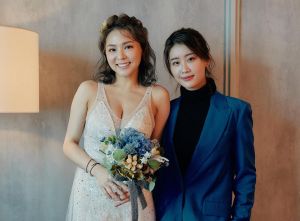 ▲林真亦替熊熊證婚。(圖/林真亦臉書) ▲林真亦替熊熊證婚。(圖/林真亦臉書)