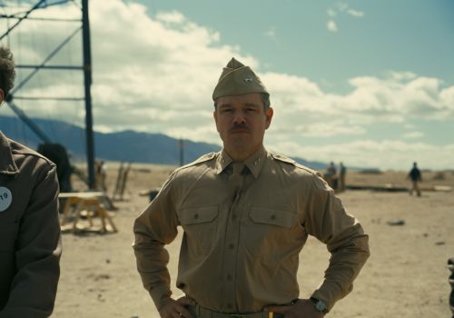 ▲麥特戴蒙在電影《奧本海默》飾演美國陸軍工兵部隊軍官、曼哈頓計劃主任「萊斯利·格羅夫斯」。（圖／UIP）