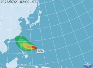 ▲今年第五號颱風「杜蘇芮」生成，最新路徑預測偏北移，下周不排除發海警。（圖／氣象局）