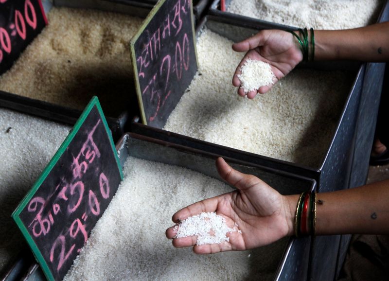 ▲印度宣布停止部分大米出口。示意圖。（圖／美聯社／達志影像）