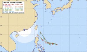 ▲杜蘇芮颱風恐成強颱，各國路徑預測侵台機會高，提醒民眾提前做好防颱準備。（圖／翻攝自網路）