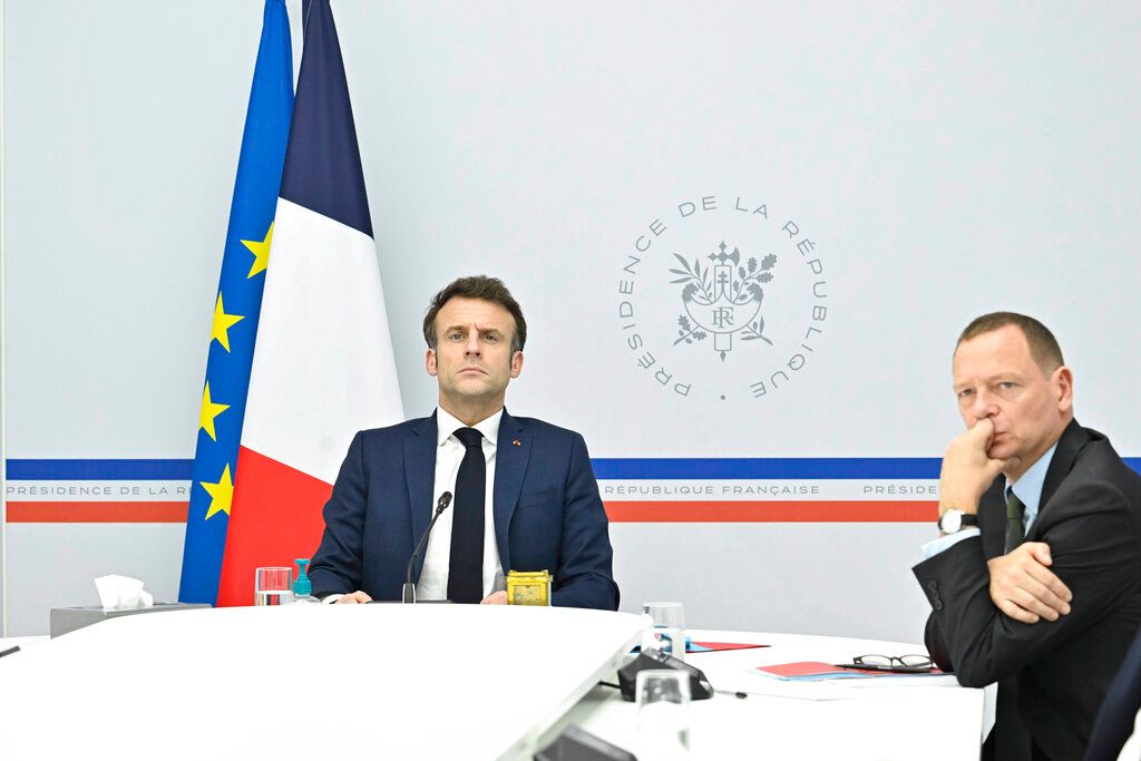 ▲法國外交政策顧問伯納（圖右）昨天在美國「阿斯本安全論壇」中表示，法美立場一致，若台海爆發危機，法國已經準備好與美國站在同一陣線。（圖／美聯社／達志影像）