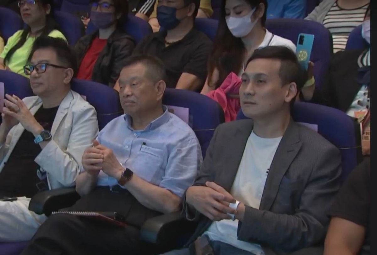 ▲國民黨立委參選人葉元之出席郭台銘董事長開講。（圖/截圖自直播）