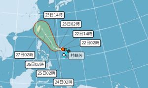 杜蘇芮颱風直逼強颱！各國「最新路徑」預測曝　侵台機率不斷提高
