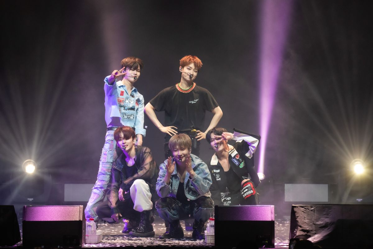 ▲VERIVERY在台舉辦演唱會，成員延浩因為扁桃腺炎臨時宣布缺席。（圖／ON INN ASIA）