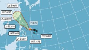 杜蘇芮颱風躲不掉了！「侵台機率」超過80%　各國最新路徑出爐
