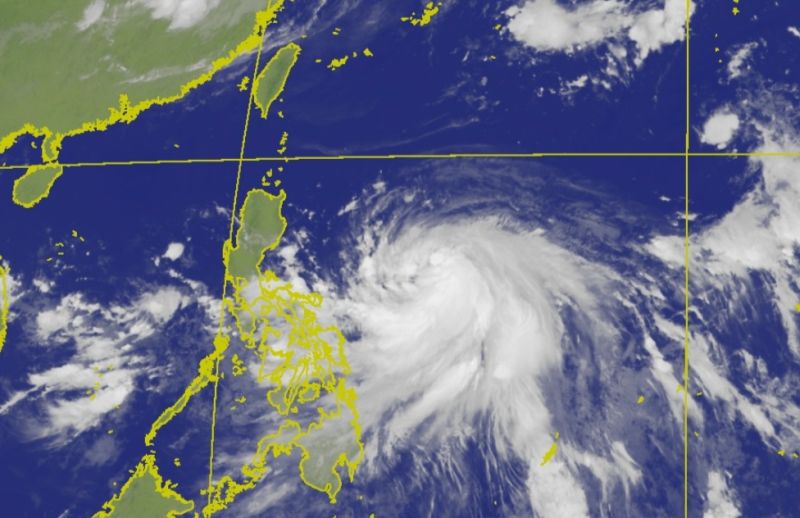 ▲氣象局指出，杜蘇芮颱風路徑上，可能將在週三和週四，直撲台灣東南部登陸，這兩天全台有雨，且風雨狀況將非常明顯。（圖／中央氣象局提供）