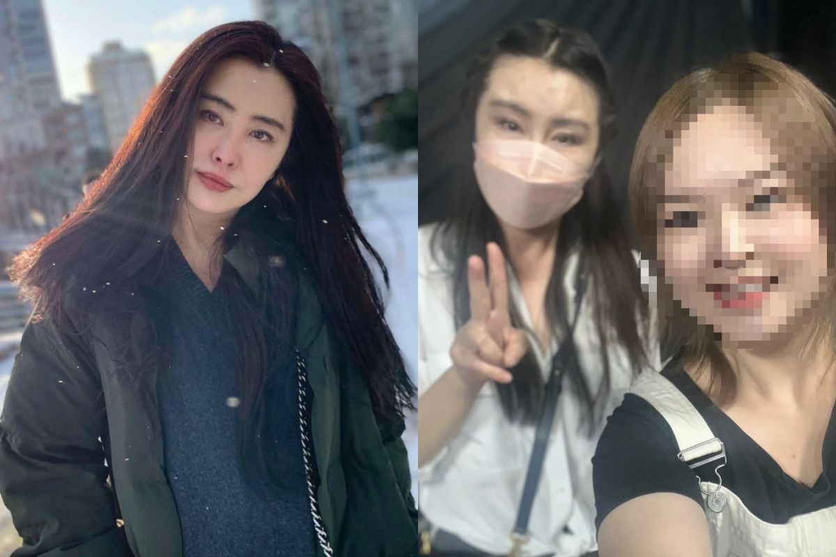 ▲近日一名幸運網友成功和王祖賢（右圖左）拍攝合照，並曝光王祖賢56歲真實狀態。 （圖／翻攝自王祖賢IG、小紅書）