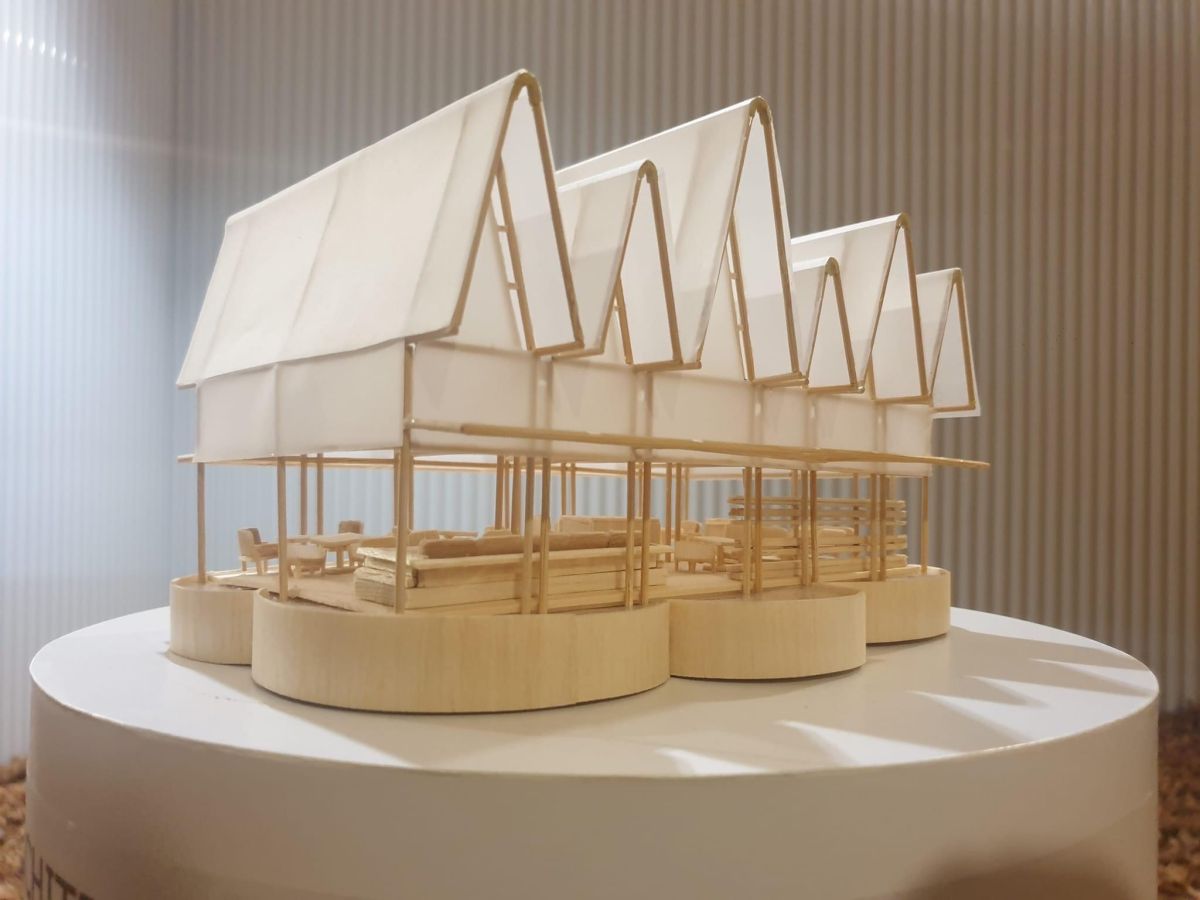 ▲台泰建築展近期在曼谷展開，圖為參展作品Sala Bang Pa-In之建築模型。（圖／文化部提供）