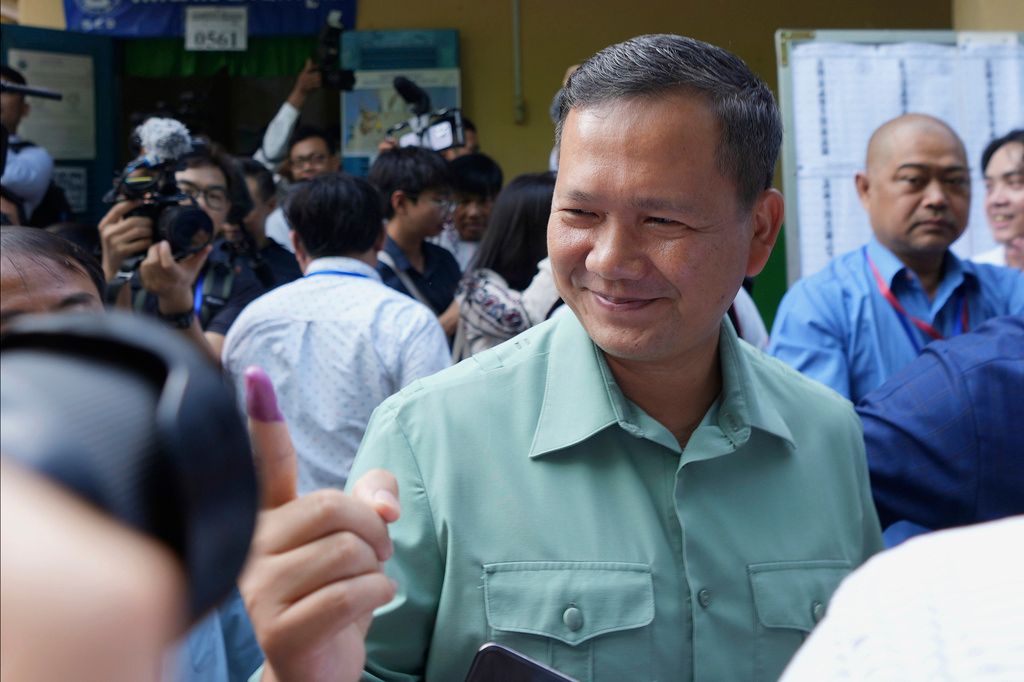 ▲柬埔寨領導人洪馬內（Hun Manet）14日起前往北京展開他上任後的第一次外訪，在中國訪問期間也將參與多起中國重大外交活動。（圖／美聯社／達志影像）