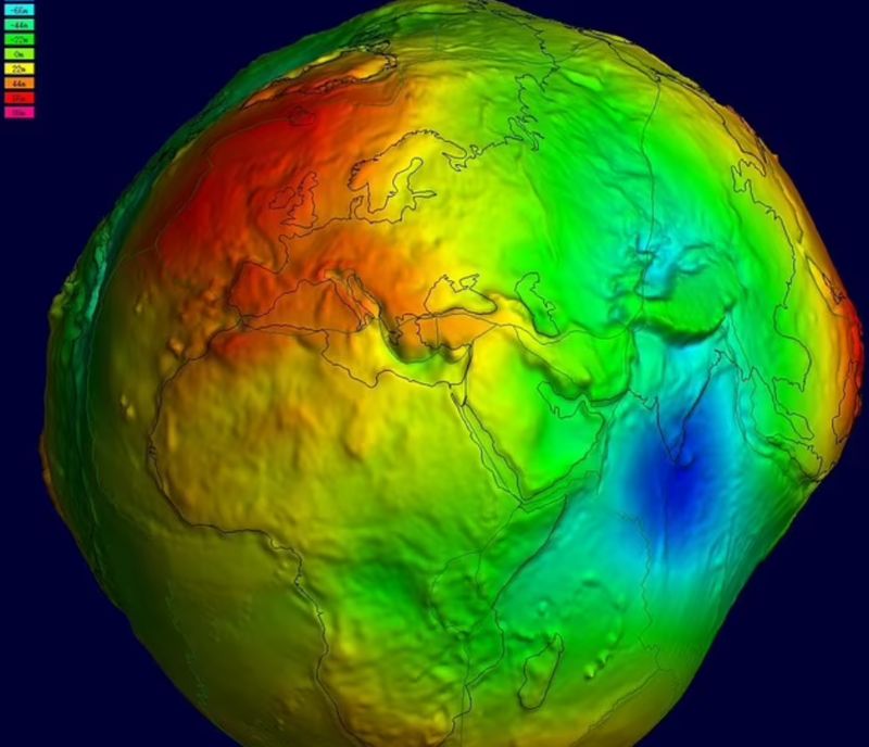 ▲印度洋上存在的「重力洞」，數十年來一直是科學家致力探索的目標之一。（圖／翻攝自每日郵報）