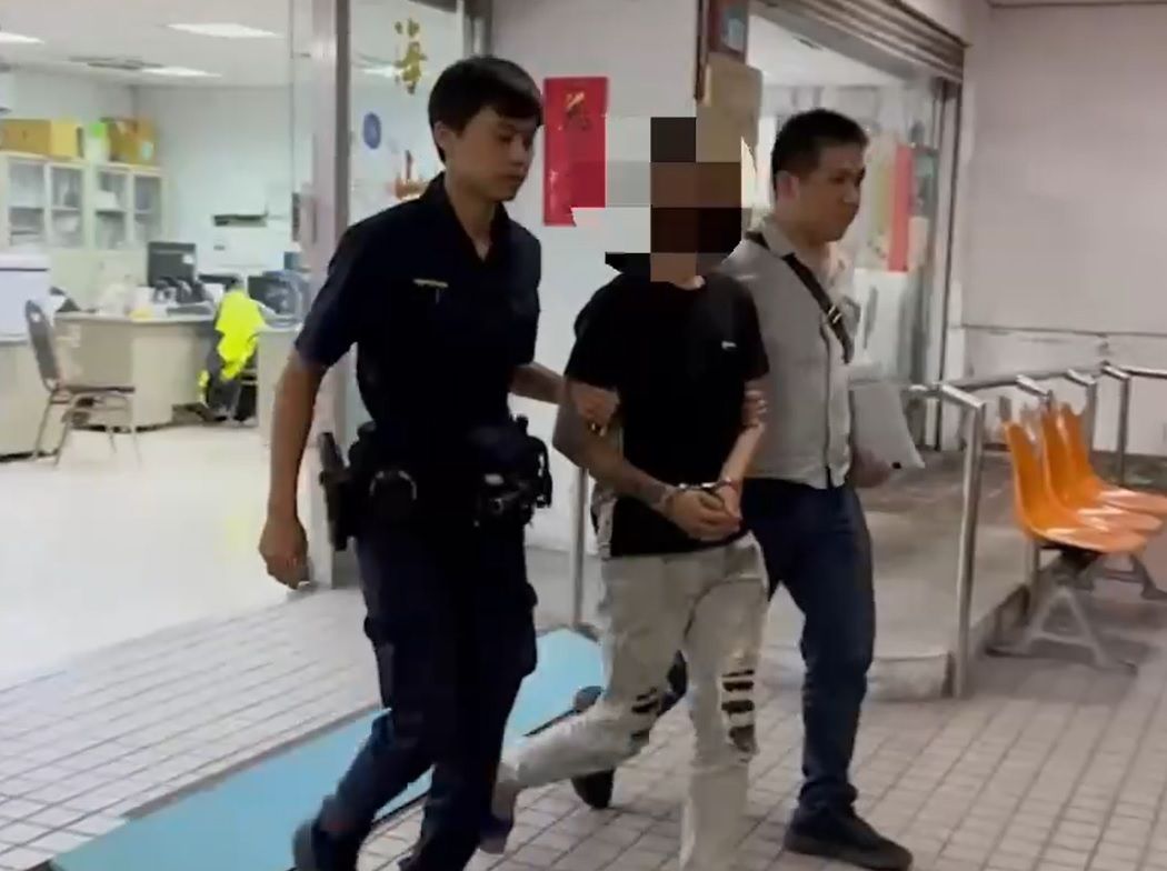 ▲崇男揪眾毆打趙男，被警方逮捕後依法移送新北檢偵辦。（圖／翻攝畫面） 