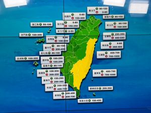 ▲杜蘇芮颱風預估一直到週五都會對台灣帶來雨勢，其中花東地區雨量將最為明顯。（圖／記者張志浩攝）