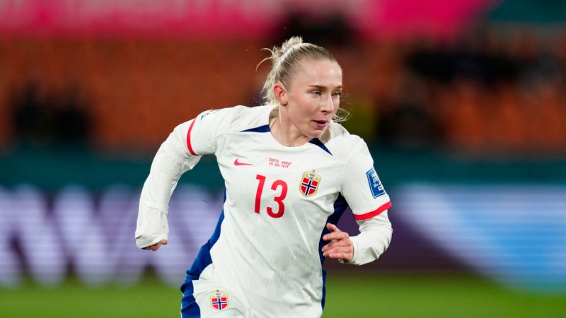 ▲挪威女足Thea Bjelde，率領球隊跟瑞士戰平，世界盃積分尚未開張。（圖／美聯社／達志影像）