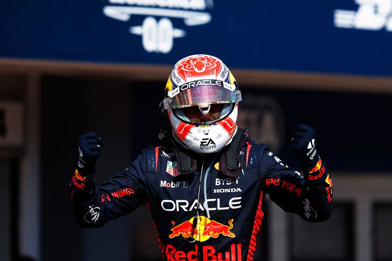▲Max Verstappen在F1匈牙利大獎賽拿下勝利，為車隊贏得跨季12連勝並打破F1歷史的跨季連勝紀錄（Red Bull）