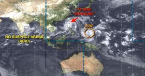▲杜蘇芮颱風後方的熱帶擾動，在週五形成卡努颱風的機率，目前觀測超過80％。（圖／賈新興YouTube）
