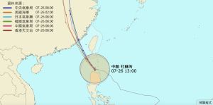 ▲杜蘇芮颱風雖然仍緩慢移動，但速度已經有在加速，今天早上的路徑有稍微往北偏移，預計下午至傍晚觸陸。（圖／翻攝NCDR）