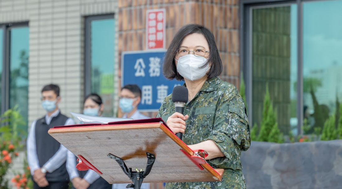 ▲蔡英文視導「漢光39號演習—國家關鍵基礎設施防護演練」。（圖／總統府提供）