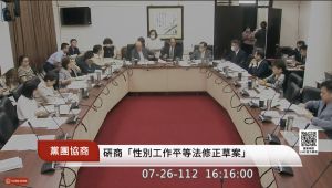 立法院朝野黨團協商性平三法　下周一上演表決大戰拚三讀
