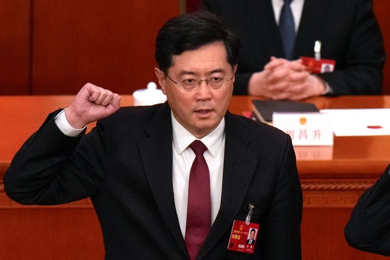 ▲秦剛被免去中國外交部長一事,是近期國際社會重點討論的涉中議題之一。資料照。(圖/美聯社/達志影像)