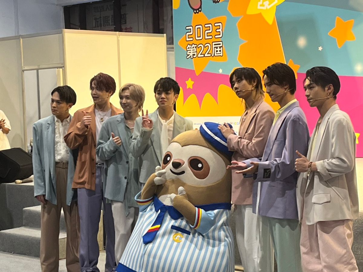 ▲傑尼斯Travis Japan在漫博開幕記者會上表演。（圖／記者鍾怡婷攝）