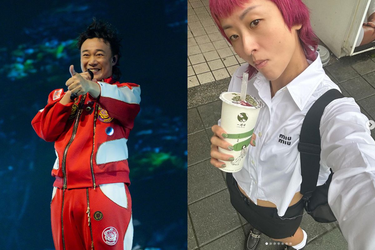 ▲陳奕迅（左）在台灣巡演期間，徐濠縈（右）把握空檔大啖台灣美食，還在IG發文問網友：「除了50嵐，還有什麼珍奶推薦？」並且親自去品嚐網友推薦款式。（圖／翻攝自陳奕迅微博、徐濠縈IG）