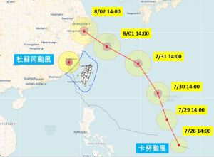 卡努颱風接力杜蘇芮襲台？最新路徑出爐　「這天」開始影響台灣
