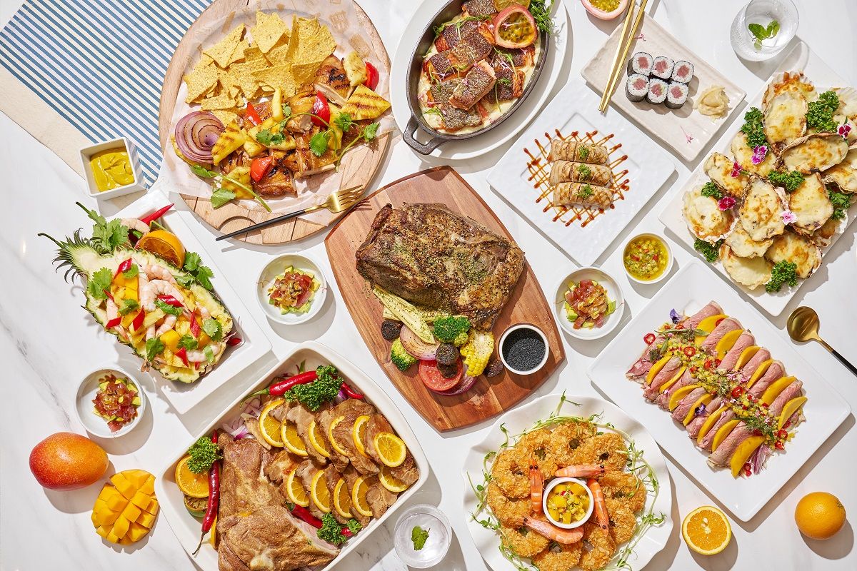 ▲六福旅遊集團即日起至9月7日，在台北六福萬怡酒店一樓大廳舉辦期間快閃：秋季美食旅展，買餐券最低可打到63折優惠。（圖／六福萬怡提供）