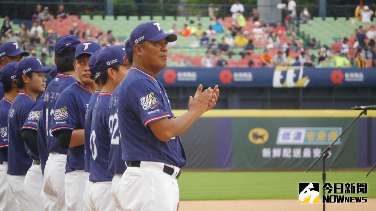 ▲亞冠賽中華隊總教練陳金鋒，賽後稱讚中華隊表現。（圖／吳政紘攝）