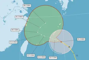 卡努颱風最新動態！強度增強「還會變胖」　全台降雨趨勢一次看
