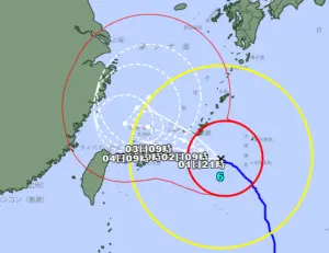 卡努升級「非常強颱」直逼沖繩！日本氣象廳估計　4日最接近台灣
