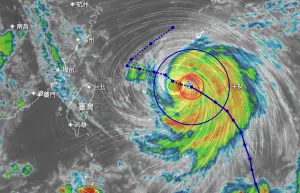 卡努颱風「20:30發海警」！暴風圈將逼近陸地　全台雨勢一圖看懂
