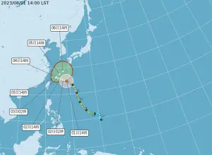 直播／卡努颱風20:30發海警了！暴風圈估壟罩北基宜　氣象局說明
