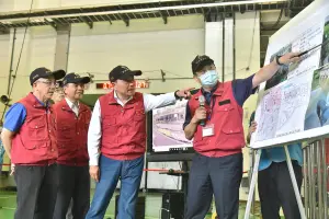 中颱卡努襲北台風雨逐漸增加　侯友宜視察水利防洪設施
