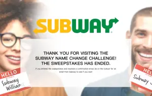 ▲「Subway」更名活動吸引萬人參與，目前官方報名已截止。（圖／翻攝自Subway網站）