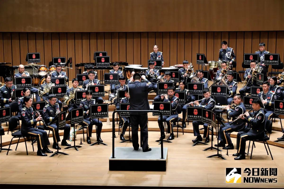 ▲陸軍樂隊「大漢天聲」，今（9）日晚上在衛武營國家藝術文化中心音樂廳登場。（圖／記者莊全成攝，2023.08.09）